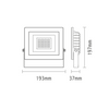 LED FLOOD LIGHT IP66 30W 3.000K 230V 2500Lm