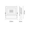 LED FLOOD LIGHT IP66 50W 3.000K 230V 4000Lm