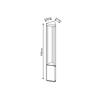 ^LED HP POST LUMINAIRE 8W 420LM 45° 230V AC 3.000K DARK GREY CRI80 IP65 30.000HRS