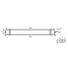LED LUMINAIRE 60W 1262mm 6000K 5510Lm IP66 230VAC PF>0.9Ra80
