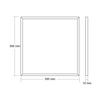 LED SLIMPANEL UGR<16 48W 595x595x10mm 3000K 3850Lm RA80 230V