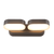 ^LED SMD WALL LUMINAIRE 13W 630LM 100° 230V AC 3.000K DARK GREY CRI80 IP54 30.000HRS