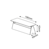^LED SMD WALL LUMINAIRE 7W 210LM 190° 230V AC 3.000K DARK GREY CRI80 IP54 30.000HRS