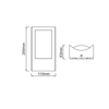 ^LED SMD WALL LUMINAIRE 7W 350LM 170° 230V AC 3.000K DARK GREY CRI80 IP54 30.000HRS