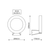 ^LED SMD WALL LUMINAIRE 8W 220LM 110° 230V AC 3.000K DARK GREY CRI80 IP54 30.000HRS