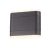 ^LED SMD WALL LUMINAIRE 9W 480LM 110° 230V AC 3.000K DARK GREY CRI80 IP54 30.000HRS