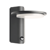 ^LED SMD WALL SENSOR LUMINAIRE 7W 440LM 145° 230V AC 3.000K DARK GREY CRI80 IP54 30.000HRS