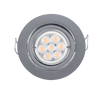 LED ΣΠΟΤ ΜΕΤΑΛΛΙΚΟ ΣΤΡΟΓΓΥΛΟ HIGH POWER 6W 4000-4300K ΝΙΚΕΛ ΜΑΤ