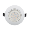 LED ΣΠΟΤ ΠΛΑΣΤΙΚΟ ΣΤΡΟΓΓΥΛΟ HIGH POWER 6W 2700-3000K ΛΕΥΚΟ