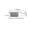 LED STREET LUMINAIRE 36W 3960LM 4000K 120X40? CLASS I 230V AC IP66
