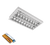 LENA-V ΜΕ LED (600MM) 2X9W 4000K ΧΩΝΕΥΤΟ 595X295mm ΜΕ ΜΠΛΟΚ