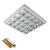LENA-V ΜΕ LED (600MM) 4X9W 6400K ΕΞΩΤΕΡΙΚΟ 630X630mm ΜΕ ΜΠΛΟΚ