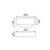 LUNOB 5W COB EPISTAR LED 3000K 230V GREY