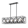 LUTON PENDANT 6xE14 BLACK