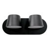 MALIA DOUBLE LED CEILING LAMP 24W 4200K BLACK