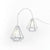 'METAL DIAMOND' 10 LED ΛΑΜΠΑΚ ΣΕΙΡΑ ΜΠΑΤΑΡ.(3xAA) &amp; ΧΡΟΝΟΔΙΑΚ (6ΟΝ/18OFF) ΘΕΡΜΟ ΛΕΥΚΟ ΑΣΗΜΙ ΜΕΤΑΛΛΟ