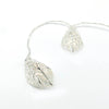 'METAL LEAVES' 10 LED ΛΑΜΠΑΚ ΣΕΙΡΑ ΜΠΑΤΑΡ.(3xAA) &amp; ΧΡΟΝΟΔΙΑΚ (6ΟΝ/18OFF) ΘΕΡΜΟ ΛΕΥΚΟ ΑΣΗΜΙ ΜΕΤΑΛΛΟ I