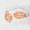 'METAL LEAVES' 10 LED ΛΑΜΠΑΚ ΣΕΙΡΑ ΜΠΑΤΑΡ.(3xAA) &amp; ΧΡΟΝΟΔΙΑΚ (6ΟΝ/18OFF) ΘΕΡΜΟ ΛΕΥΚΟ ΧΑΛΚΙΝΟ ΜΕΤΑΛΛΟ