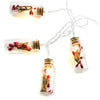 '”MINI GLASS BOTTLE'' KOKKINO MOYPO 10 LED ΛΑΜΠΑΚ ΣΕΙΡΑ ΜΠΑΤΑΡ(2xΑΑ) ΘΕΡΜΟ ΛΕΥΚΟ IP20 135+30cm ΔΙΑΦΑΝ '