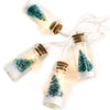 '”MINI GLASS BOTTLE'' ΠΡΑΣΙΝΟ ΔΕΝΤΡΟ 10 LED ΛΑΜΠΑΚ ΣΕΙΡΑ ΜΠΑΤΑΡ(2xΑΑ) ΘΕΡΜΟ ΛΕΥΚΟ IP20 135+30cm ΔΙΑΦΑΝ'