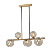 OLENA CHANDELIER 5xG9 HORIZONTAL GOLD