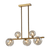 OLENA CHANDELIER 5xG9 HORIZONTAL GOLD