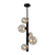 OLENA CHANDELIER 5xG9 VERTICAL BLACK