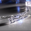 'PLASTIC CLIPS' 10 LED ΛΑΜΠΑΚ ΣΕΙΡΑ ΜΠΑΤΑΡ.(3xAA) &amp; ΧΡΟΝΟΔΙΑΚ (6ΟΝ/18OFF) ΨΥΧΡΟ ΛΕΥΚΟ IP20 135+30cm