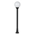 PLASTIC FLOOR GARDEN BLACK LUMINAIRE 100CM Φ200 E27 IP44