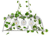 ® ACHILLEA 01647 Vintage Industrial Κρεμαστό Φωτιστικό Οροφής Τρίφωτο Λευκό Μεταλλικό Πλέγμα Μ85.5 x Π37.5 x Y38cm
