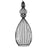 ® CLEO 01561 Vintage Industrial Κρεμαστό Φωτιστικό Οροφής Μονόφωτο Μαύρο Μεταλλικό Πλέγμα και Υφασμάτινο Εσωτερικό Καπέλο Φ20 x Υ90cm