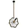 ® DELANO 01328 Vintage Industrial Κρεμαστό Φωτιστικό Οροφής Μονόφωτο Πλέγμα με Μπεζ Σχοινί Φ33 x Υ33cm