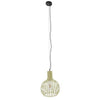 ® DIADEMA 01387 Vintage Industrial Κρεμαστό Φωτιστικό Οροφής Μονόφωτο Μπεζ Μεταλλικό Πλέγμα Φ23 x Υ30cm
