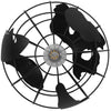 ® EARTH 01205 Vintage Industrial Κρεμαστό Φωτιστικό Οροφής Μονόφωτο Μαύρο Μεταλλικό Πλέγμα Φ30 x Υ30cm