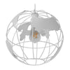 ® EARTH 30CM 01382 Vintage Industrial Κρεμαστό Φωτιστικό Οροφής Μονόφωτο Λευκό Μεταλλικό Πλέγμα Φ30 x Υ30cm - ecoinn.gr