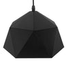 ® HEXAGON 01194 Μοντέρνο Κρεμαστό Φωτιστικό Οροφής Μονόφωτο Μαύρο Χρυσό Μεταλλικό Καμπάνα Φ25 x Υ15cm