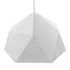 ® HEXAGON 01378 Μοντέρνο Κρεμαστό Φωτιστικό Οροφής Μονόφωτο Λευκό Χρυσό Μεταλλικό Καμπάνα Φ46 x Υ25cm