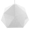 ® HEXAGON 01378 Μοντέρνο Κρεμαστό Φωτιστικό Οροφής Μονόφωτο Λευκό Χρυσό Μεταλλικό Καμπάνα Φ46 x Υ25cm