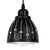 ® HUNTON 01476 Μοντέρνο Κρεμαστό Φωτιστικό Οροφής Μονόφωτο Μεταλλικό Μαύρο Λευκό Καμπάνα Φ13 x Υ14cm