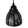 ® HUNTON 01476 Μοντέρνο Κρεμαστό Φωτιστικό Οροφής Μονόφωτο Μεταλλικό Μαύρο Λευκό Καμπάνα Φ13 x Υ14cm