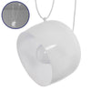 ® JASPER 01374 Μοντέρνο Κρεμαστό Φωτιστικό Οροφής Μονόφωτο Μεταλλικό Λευκό Καμπάνα Φ25 x Υ22cm
