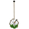 ® LEVANTA 01329 Vintage Industrial Κρεμαστό Φωτιστικό Οροφής Μονόφωτο Πλέγμα με Μπεζ Σχοινί Φ42 x Υ42cm