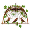 ® LIBELLULA 01642 Vintage Industrial Κρεμαστό Φωτιστικό Οροφής Μονόφωτο Καφέ Σκουριά Μεταλλικό Πλέγμα Μ48.5 x Π42 x Y37.5cm