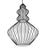 ® LILY 01558 Vintage Industrial Κρεμαστό Φωτιστικό Οροφής Μονόφωτο Μαύρο Μεταλλικό Πλέγμα και Υφασμάτινο Εσωτερικό Καπέλο Φ40 x Υ60cm
