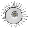 ® LILY 01558 Vintage Industrial Κρεμαστό Φωτιστικό Οροφής Μονόφωτο Μαύρο Μεταλλικό Πλέγμα και Υφασμάτινο Εσωτερικό Καπέλο Φ40 x Υ60cm