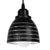 ® LINE STARS 01483 Μοντέρνο Κρεμαστό Φωτιστικό Οροφής Μονόφωτο Μεταλλικό Μαύρο Λευκό Καμπάνα Φ13 x Υ14cm