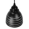 ® LINE STARS 01483 Μοντέρνο Κρεμαστό Φωτιστικό Οροφής Μονόφωτο Μεταλλικό Μαύρο Λευκό Καμπάνα Φ13 x Υ14cm