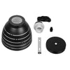 ® LINE STARS 01483 Μοντέρνο Κρεμαστό Φωτιστικό Οροφής Μονόφωτο Μεταλλικό Μαύρο Λευκό Καμπάνα Φ13 x Υ14cm