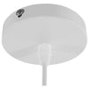 ® LUNE 01339 Μοντέρνο Κρεμαστό Φωτιστικό Οροφής Μονόφωτο Λευκό Χρυσό Μεταλλικό Καμπάνα Φ40 x Υ20cm