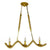 ® LUXOR 01598 Vintage Κρεμαστό Φωτιστικό Οροφής Τρίφωτο Χρυσό Μεταλλικό με Μπεζ Σχοινί Μ75 x Π13 x Y18cm